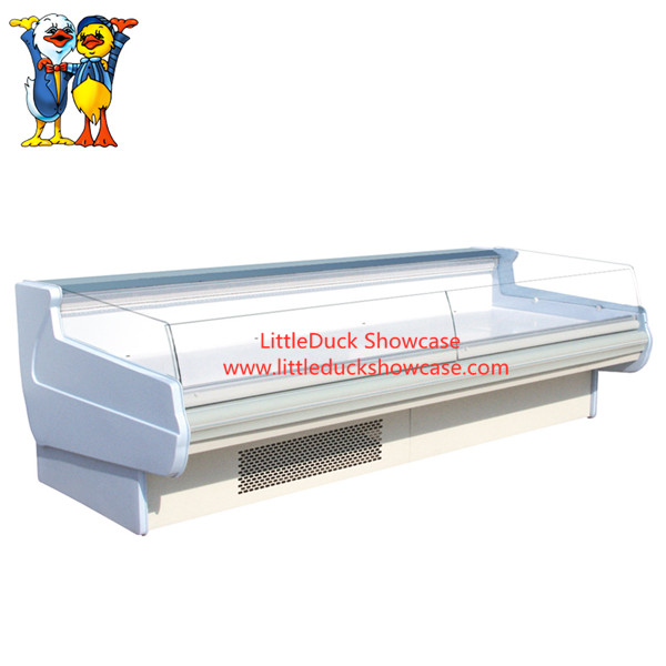Supermarket Fresh Meat Showcase Seafood Display Chiller Refrigerated Cabinet