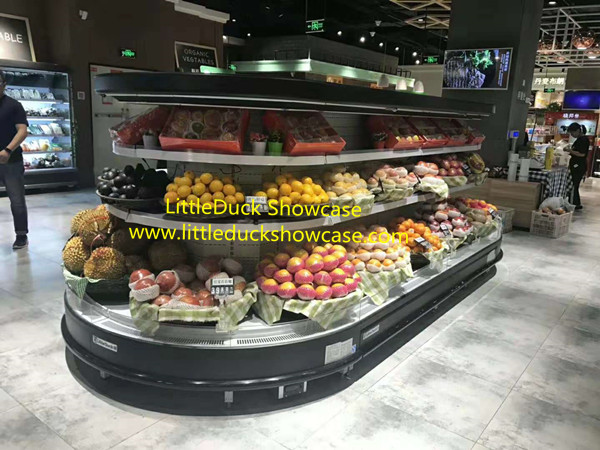 Supermarket Retail Island Refrigerated Display Cabinet