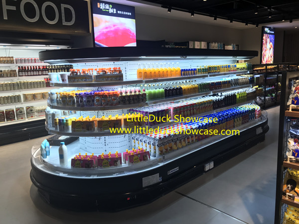Supermarket Retail Island Refrigerated Display Cabinet