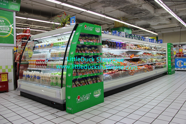 Supermarket Upright Refrigerated Showcase Vegetable Fruit Cabinet