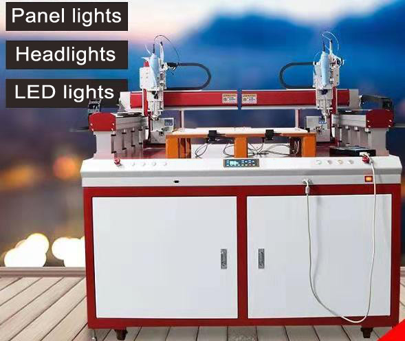 Special screw locking machine for LED panel light with double head and double working position