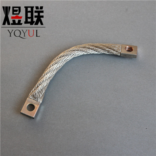 Tinned copper stranded flexible connector grounding jumper