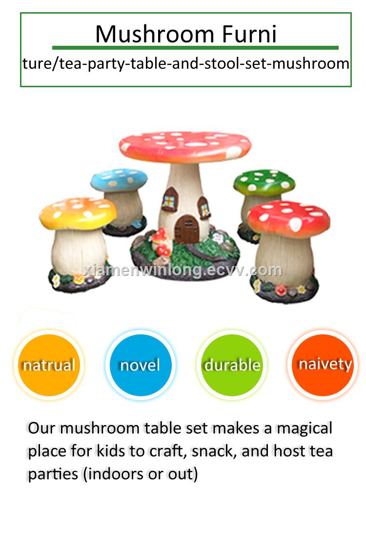 Mushroom Garden Table Set For Outdoor From China Manufacturer