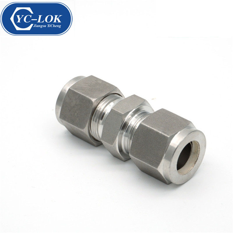 High quality aluminum tube fittings straight tube connector