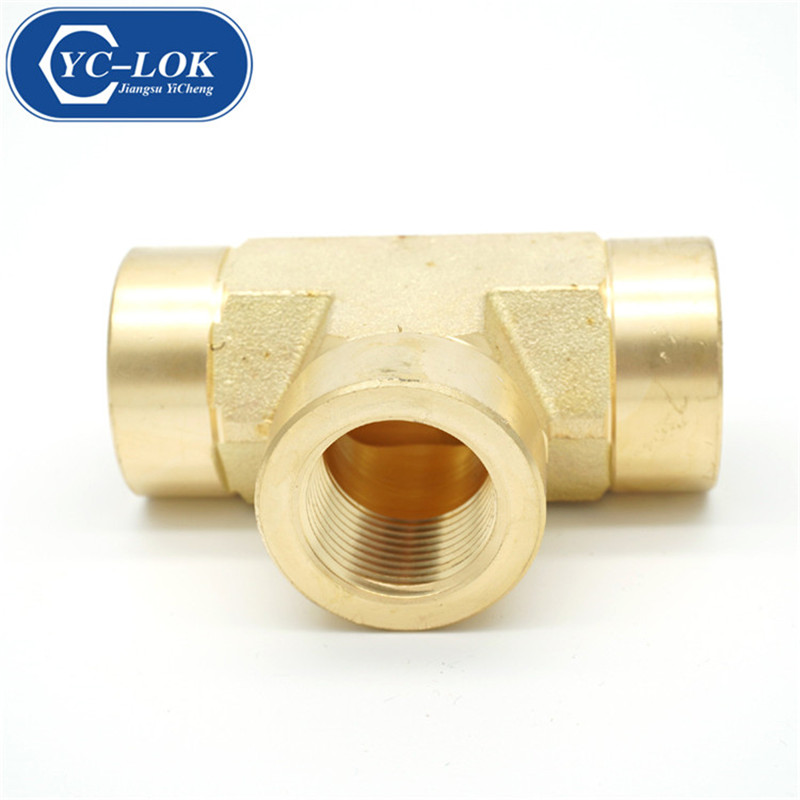 High quality and inexpensive brass elbow BSPT female tee tube fittings