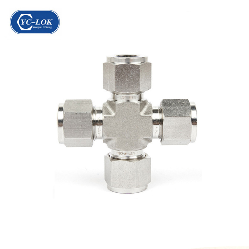 AE Metric Male ORing Tee Stainless steel tube fittings quick coupling hose connectors