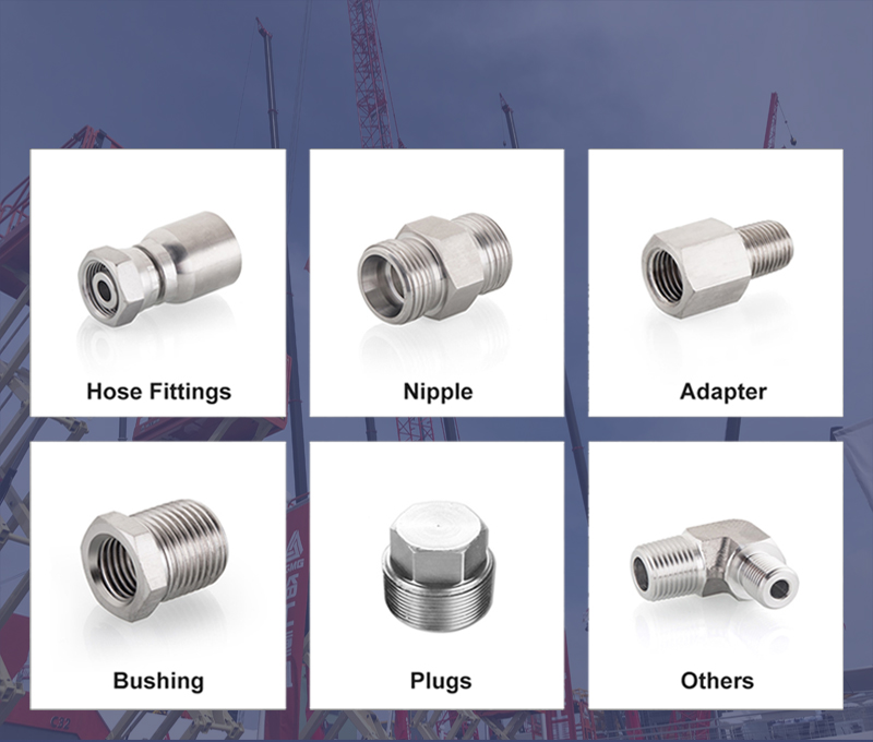 Nipple Quick coupling 1EW metric male oring butt weld tube fitting