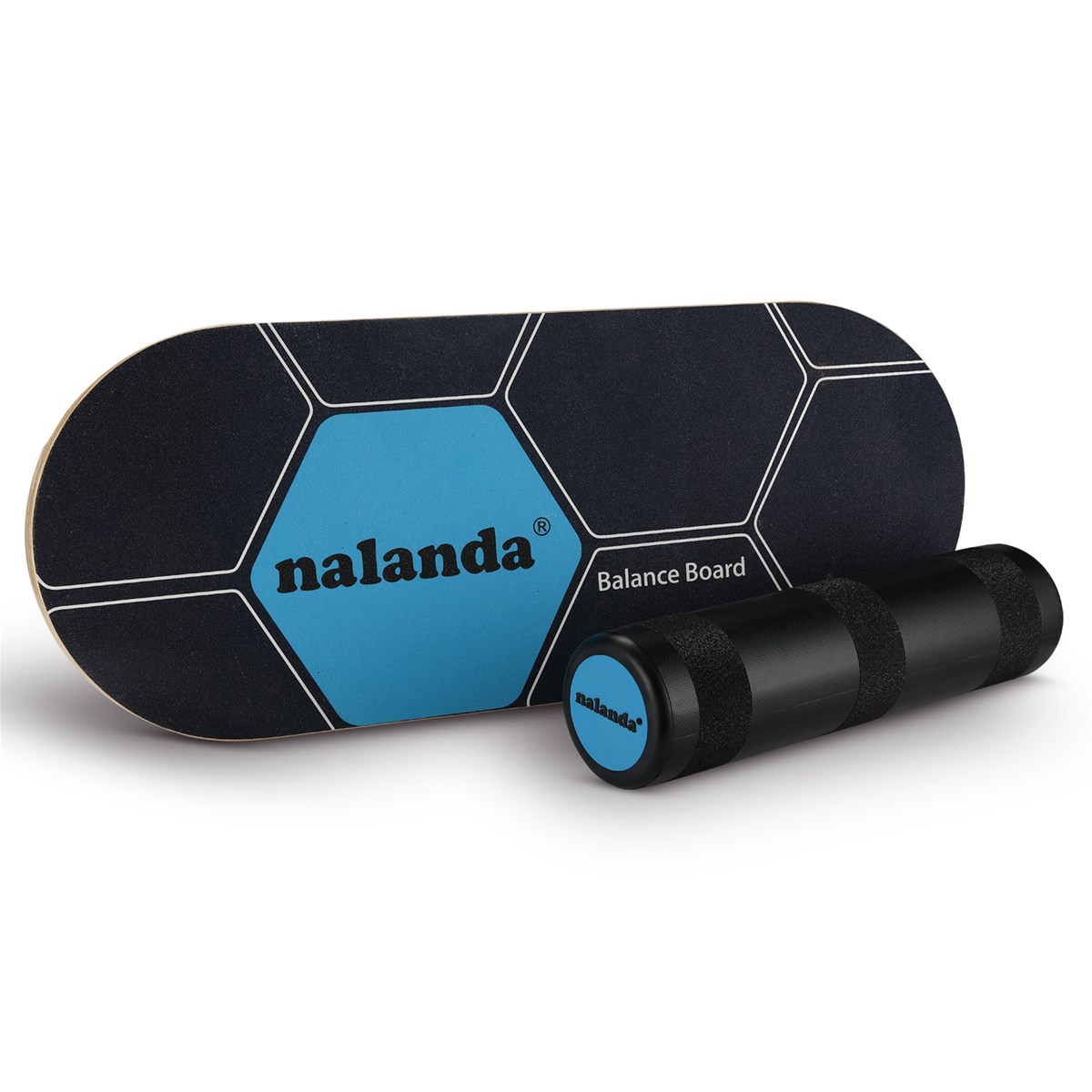 NALANDA Balance Board Stability Trainer Professional Roller Board with AntiSlip Surface for Daily Exercise