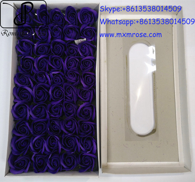 Top quanlity wholesale 50 pcs Soap rose flower best gift for valentines daymothers day wedding and home decoration