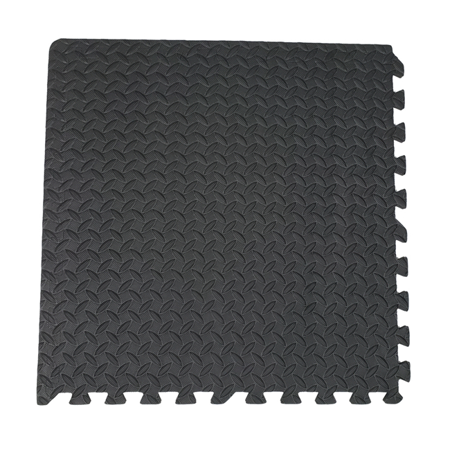 QT MAT Nontoxic Odorless Formamide Below 200PPM 24in x 24in 4pcsset EVA Foam Leaf Texture Interlocking Gym Puzzle Exe