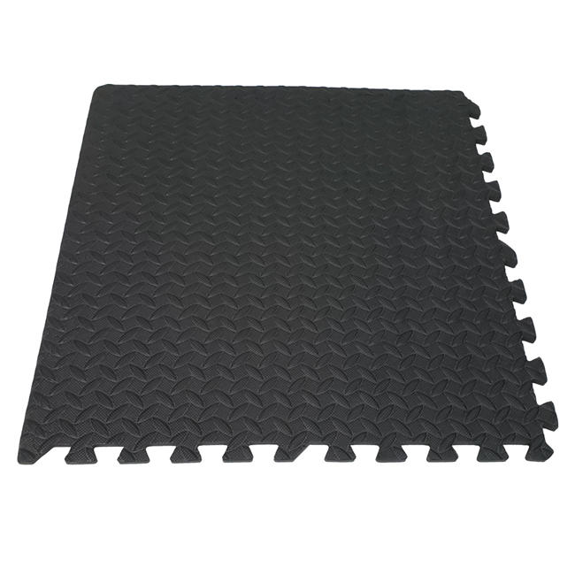 QT MAT Nontoxic Odorless Formamide Below 200PPM 24in x 24in 4pcsset EVA Foam Leaf Texture Interlocking Gym Puzzle Exe