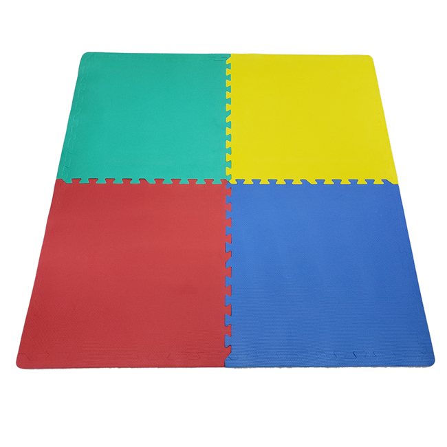 QT MAT Nontoxic Odorless Formamide Below 200PPM 24in x 24in 4pcsset EVA Foam Puzzle Exercise Play Centre Mat With Bor