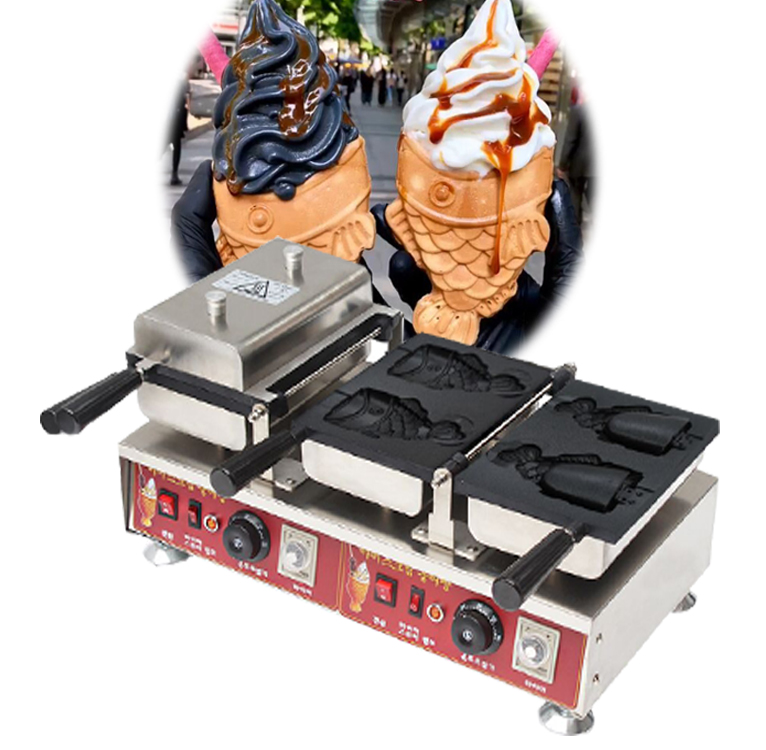 electric 110v 220v ice cream taiyaki machine Fish waffle maker