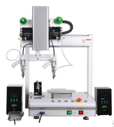 XHLH441S Desktop 3Axis Double Head Automatic Soldering Machine