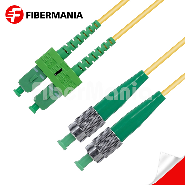 1m ScAPCFCAPC Duplex 9125 OS2 Single Mode Ofnr Fiber Optic Patch Cable 30mm Yellow 1m ScAPCFCAPC Duplex 9125 OS2 Single Mode Ofnr Fiber Optic Patch Cable 30mm Yellow