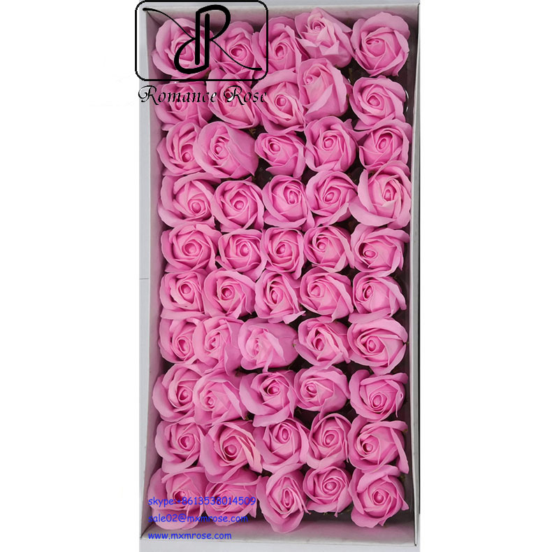 Top Quanlity Wholesale 50 Pcs Soap Rose Flower Best Gift for Valentines DayMothers Day Wedding Home Decoration