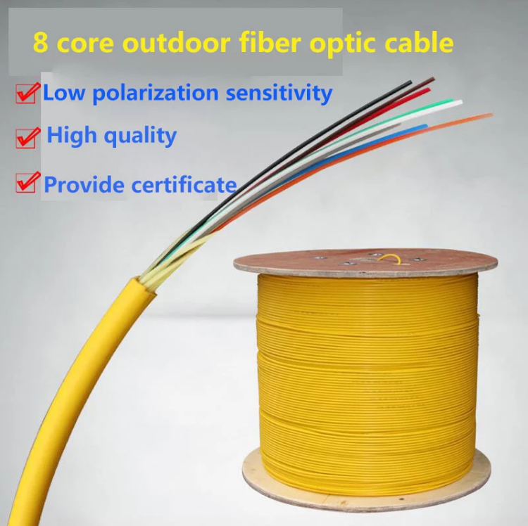 FTTH drop cable wholesale good price indoor 8 core single mode fiber optic cable