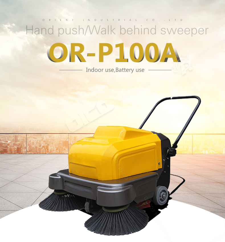 ORP100A walk behind electric road sweeper