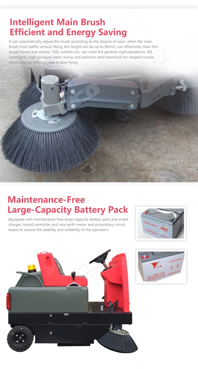 ORC350 MultiPurpose ride on Sweeper