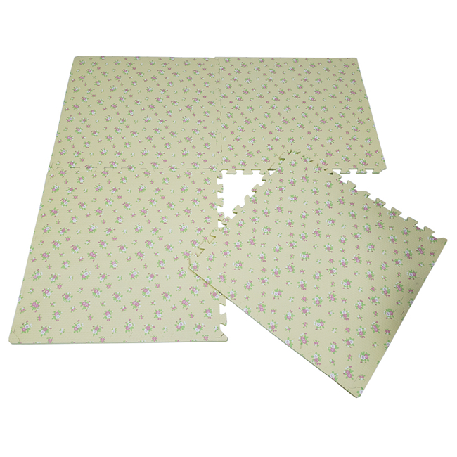 QT MAT Nontoxic Odorless Formamide Below 200PPM 24in x 24in 4pcsset EVA Foam Printing Puzzle Indoor Playground Mat