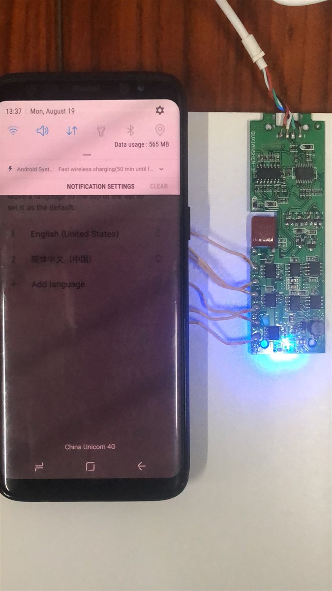 ZeePower 10W three coil QI wireless charger PCBPCBA