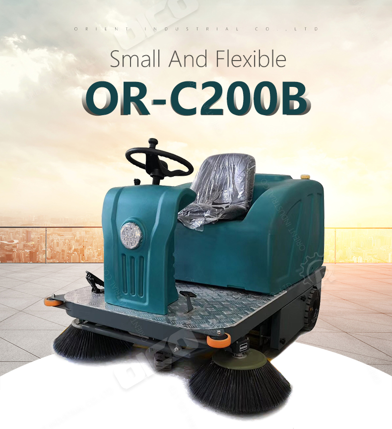 ORC200B ride on sweeper rechargeable electric sweeper