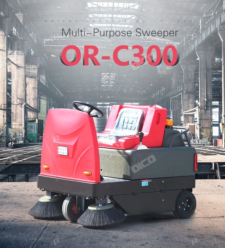 ORC300 RideOn Road Sweeper electric vacuum street sweeper