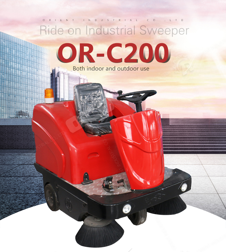 ORC200 industrial ride on road sweeper