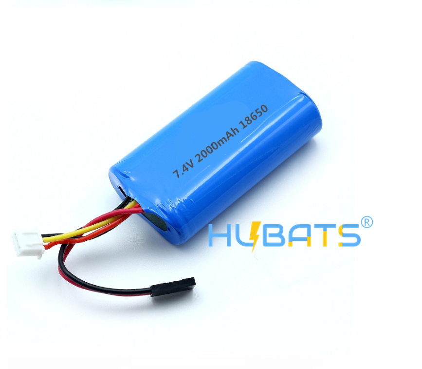 Hubats 74V Lithium Battery 18650 2000mAh 2s1p Liion Rechargeable Battery Pack with Cable Connector for LED LightHeate