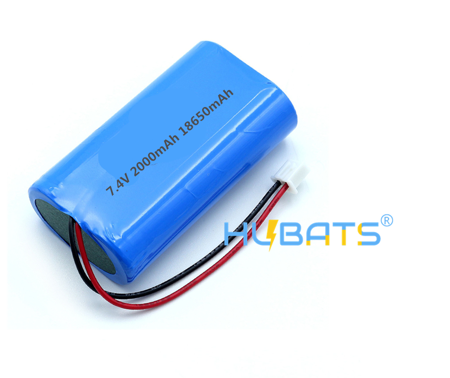 Hubats 74V Lithium Battery 18650 2000mAh 2s1p Liion Rechargeable Battery Pack with Cable Connector for LED LightHeate