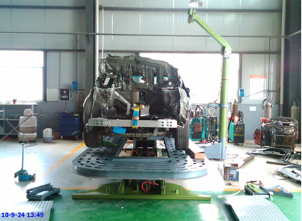 pulling and lifting platform tilt deck frame rack auto body straightening machine