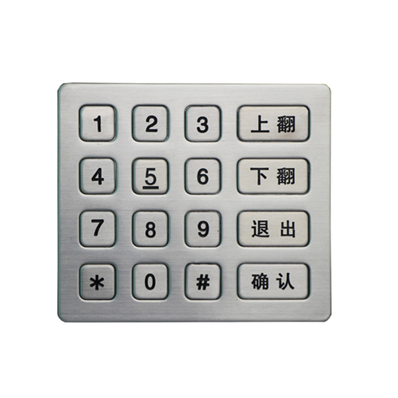 Standard Atm Keypad 4x4 Metal Keyboard Bank Pinpad