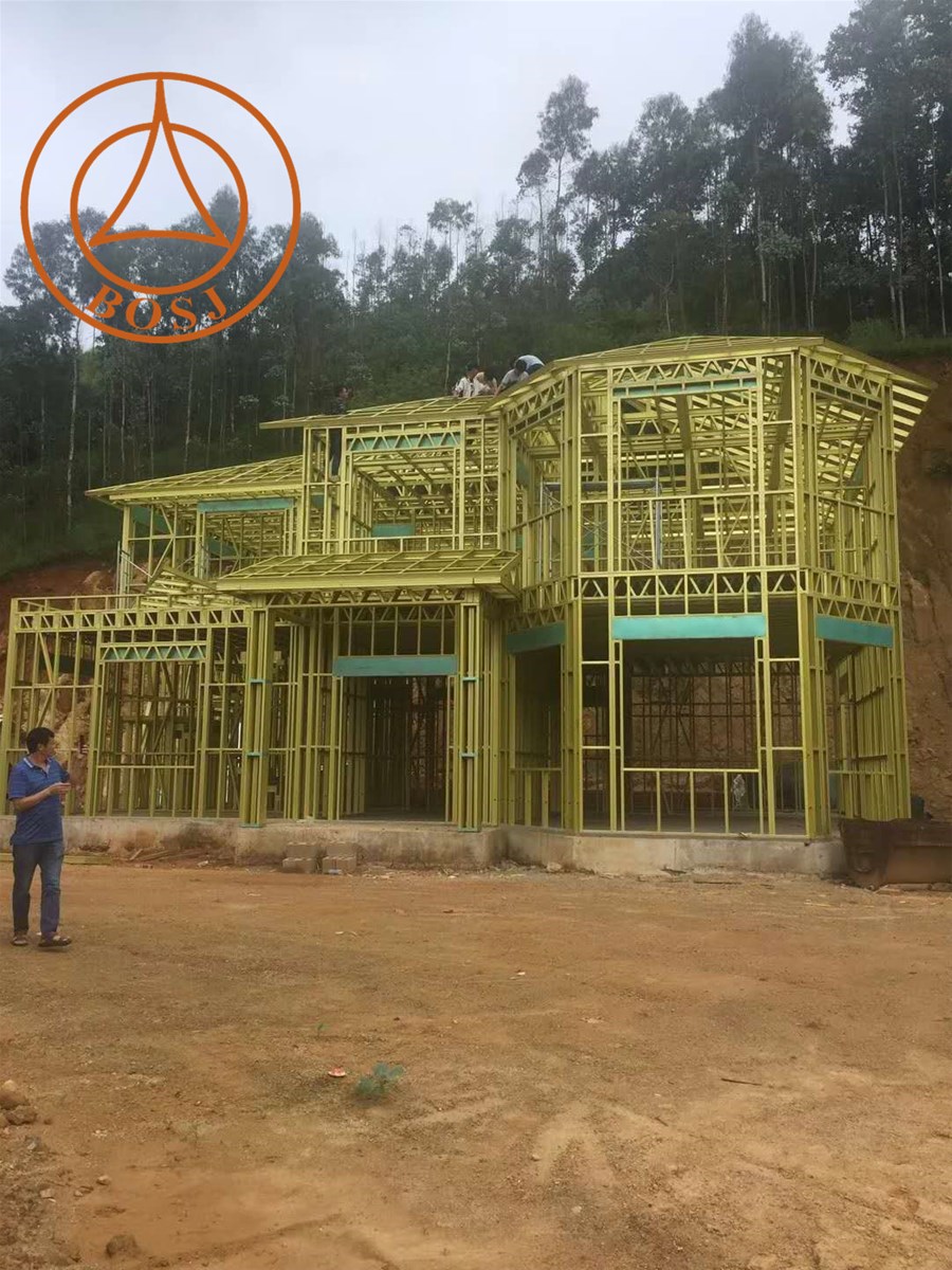 Light Steel Structure Keel Modular Prefabricated House and Villa Roll Forming Machine Price