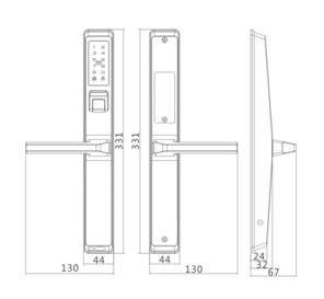 Smart Lock aluminum Intelligent Door Smart Lock