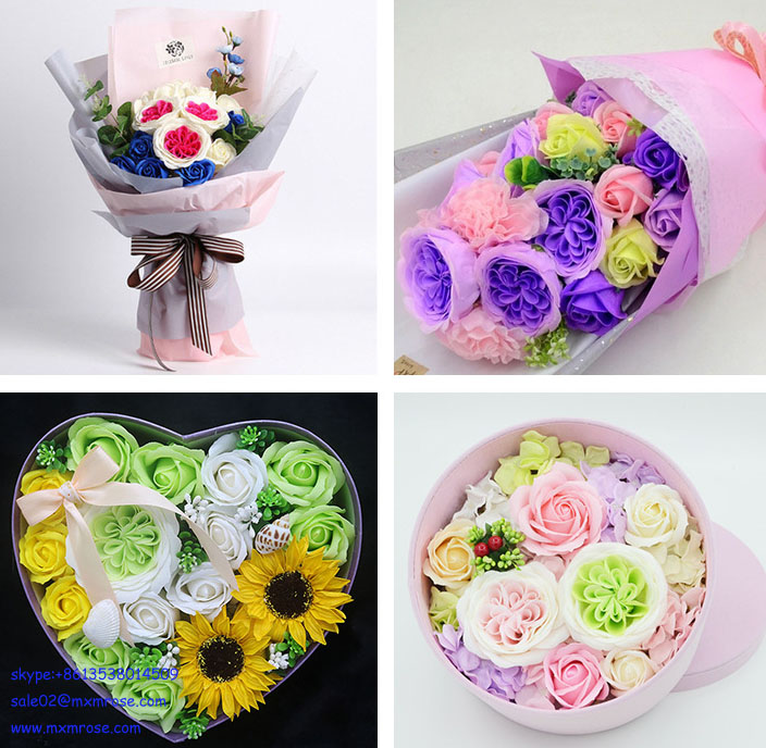 Top Quanlity Wholesale 9pcs Austin Ecuador soap flower