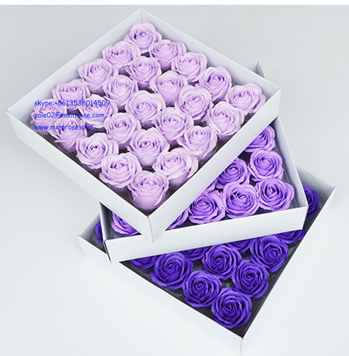 Top quality wholesale 50 pcs soap flower best gift for valentines daymothers day wedding and home decoratio25