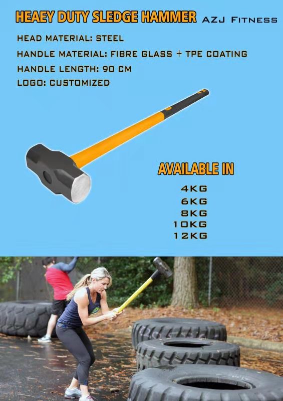 6 KG Steel SledgeHammerNew weapons for bodybuilders