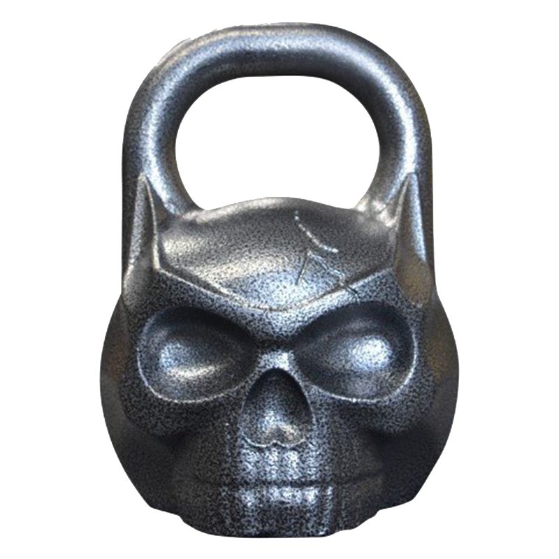 China Manufacture Wholesale Gym Fitness Cast Iron Skull Kettlebell