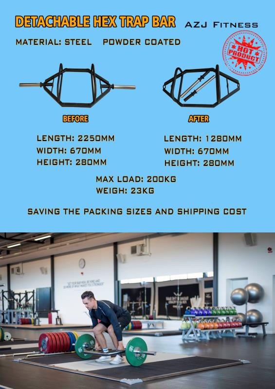 China Manufacture Wholesale Gym Fitness Hex Crossfit Weight Lifting Bar