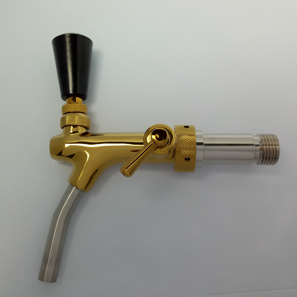 American standard PVD plated brass beer faucet for home beer drinking