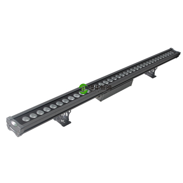 Outdoor Projection Light Wall Pillar Bar Billboard Linear AC230V Auto Change Color LED RGB Wall Washer Lamp 36W 36x1W