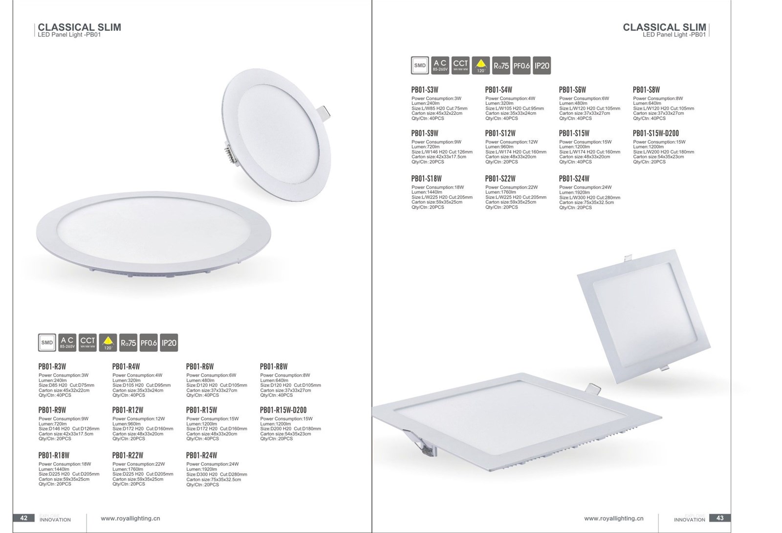 OEM sllm 3w 4w 6w 9w 12w 15w 18w 24w sllm LED panel CLASSICAL SLIM