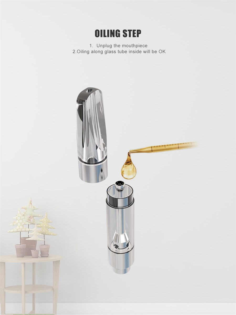 Shenzhen CBD Electronic Cigarette CBD Oil Cartridge Ceramic Cartridge Fillable