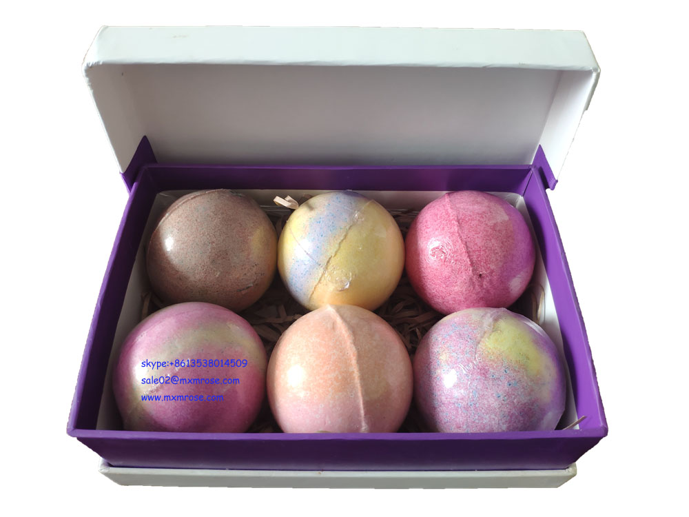 Top Quality Wholesale 6 Pcs Colorful Bath Bomb Best Gift for Valentines DayMothers Day