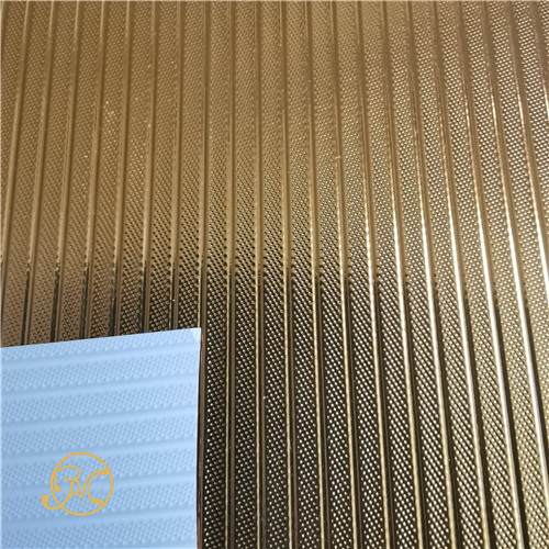 Golden PVC paper for curtain rods emboss design selfadhesive back or without glue