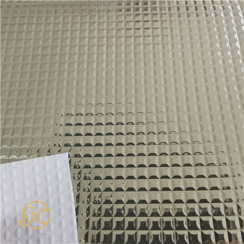 Embossed aluminum foil with PVC film heat insulation PVC film
