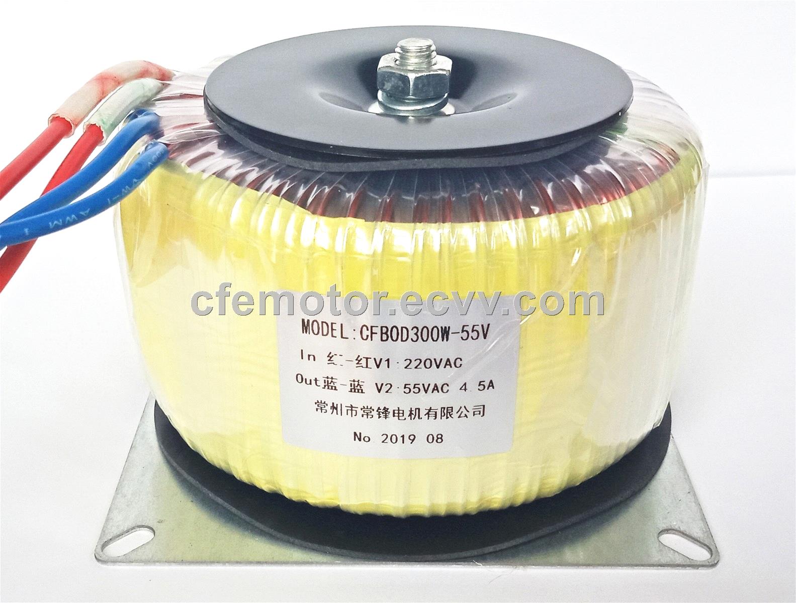 CHANGFENG THANK 300W 100 Copper Wire Toroidal Transformer BK300W 220VAC to 55VAC 45A BOD300W