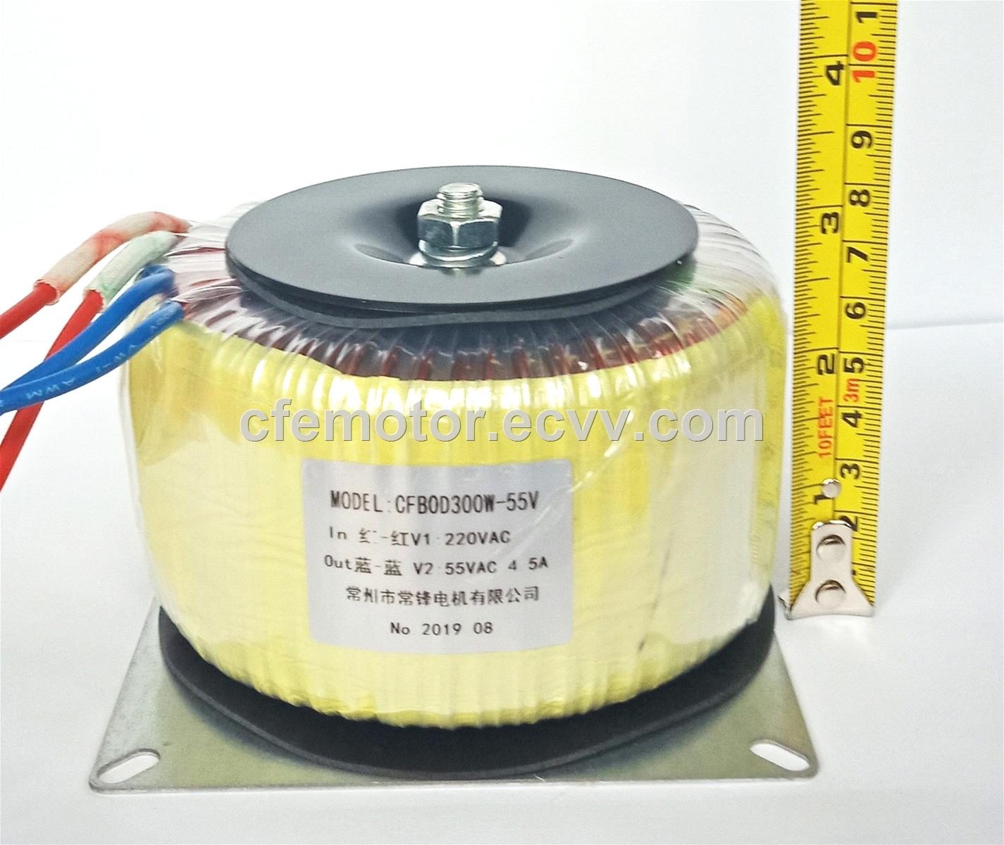 CHANGFENG THANK 300W 100 Copper Wire Toroidal Transformer BK300W 220VAC to 55VAC 45A BOD300W