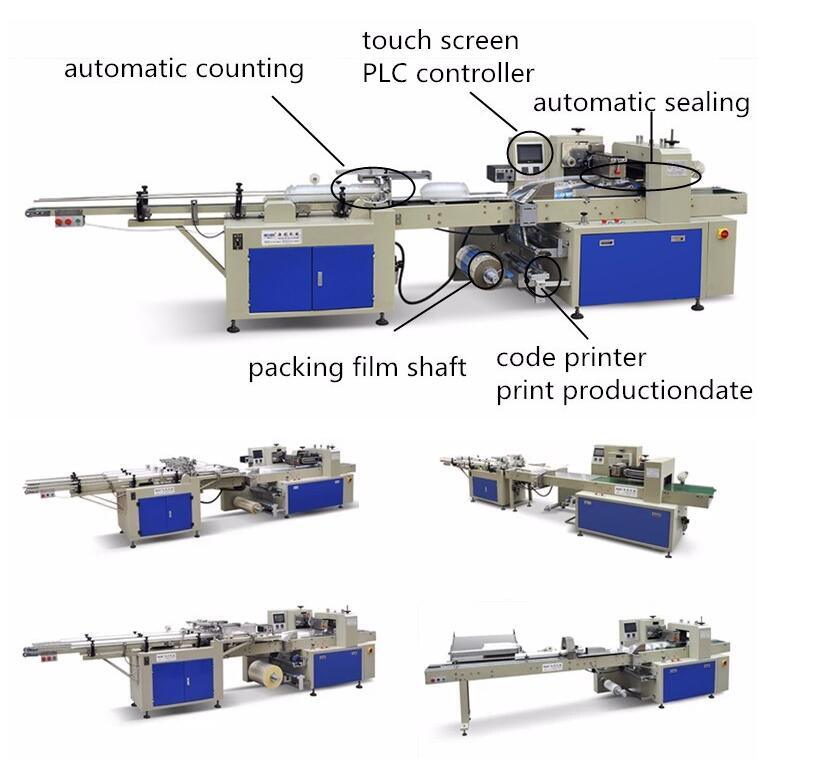 Single Row Disposable Plastic Paper Cup Automatic Counting Packing Machine