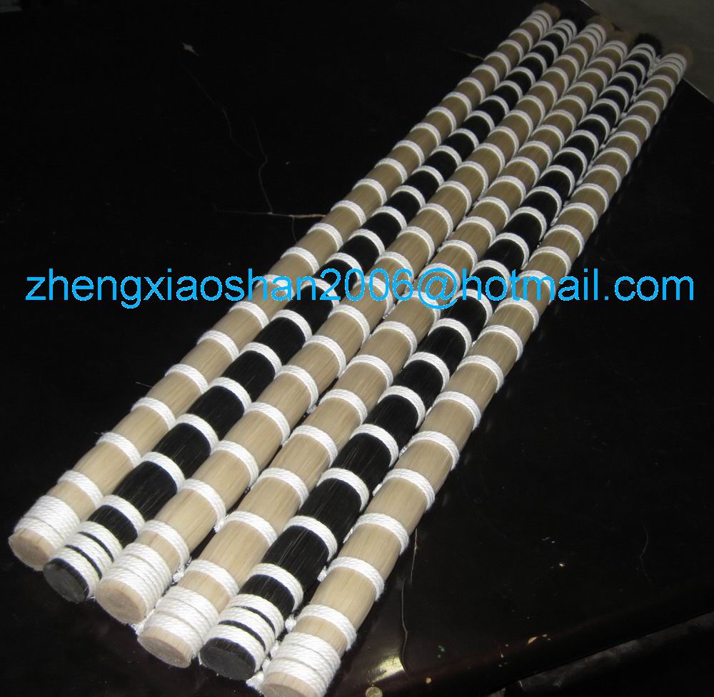 All colors of natural horse tail hair in 540 inches long double drawn bottom